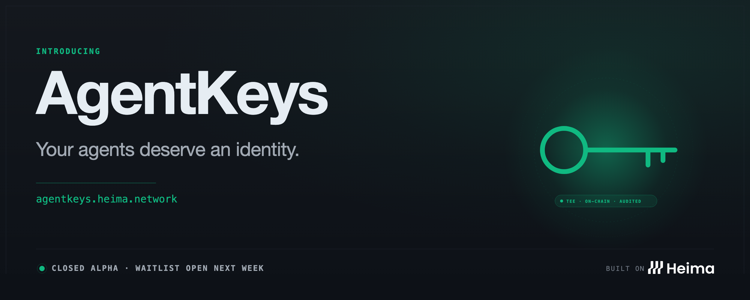 Introducing AgentKeys (Part 1) — the first product on Heima where users never touch crypto
